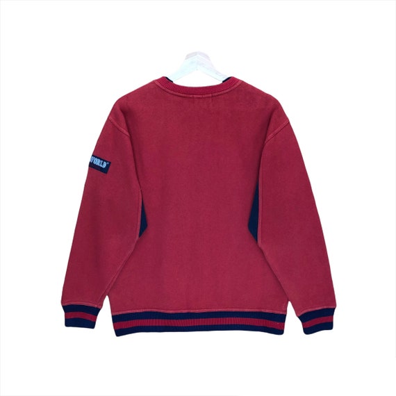 Vintage Santa World Mora Sweden Crewneck Sweatshirt Size S Red