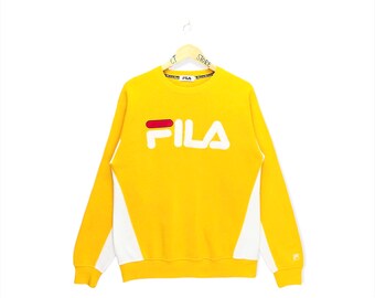 yellow fila sweater