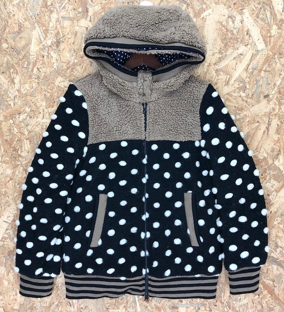 Frapbois Issey Miyake Revesible Wool Jacket Issey Miyake Polka Dot Hoodie Jacket Etsy UK