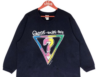 90's ヴィンテージ GUESS PARIS USA製ラグランスウェット 90's ヴィンテージ GUESS PARIS USA製ラグランスウェット トップス
