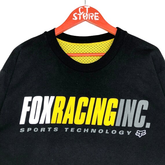 Vintage Fox Racing Reversible CrewNeck Big Logo S… - image 3