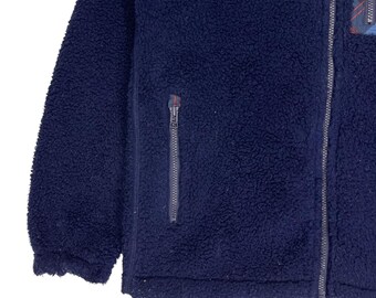 Uniqlo JW Anderson Jacket Mens Medium Pile Fleece Full Zip Blue