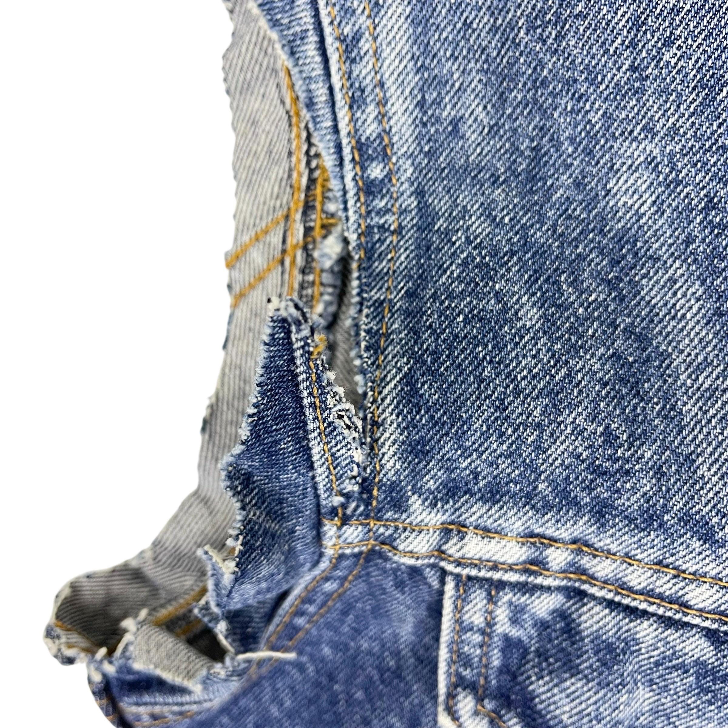 Vintage Levis Cut off Style Denim Vest 70505-0217 - Etsy