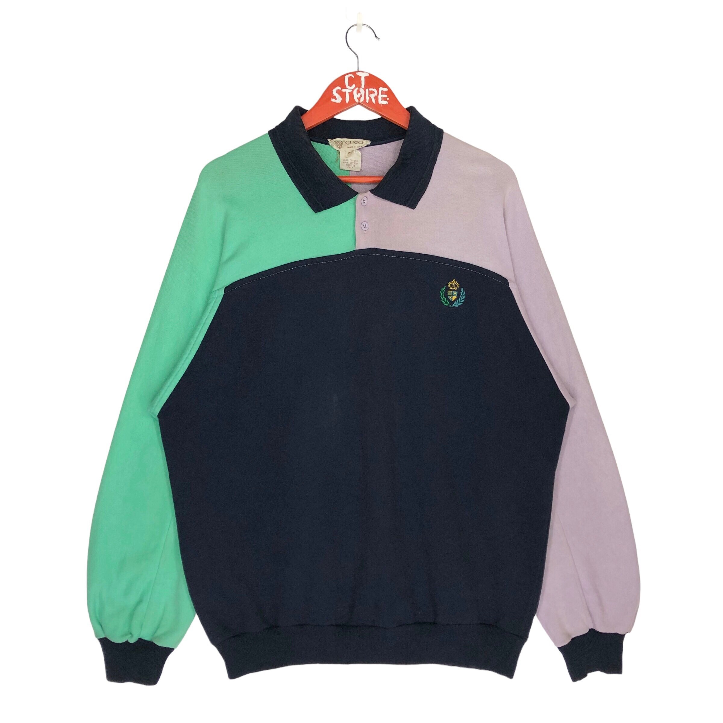 Hard to Find This!!! Vintage Gucci Polo Sweatshirt Small