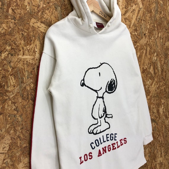 Vintage Zara X Peanuts Snoopy College Big Print Hoodi… Gem