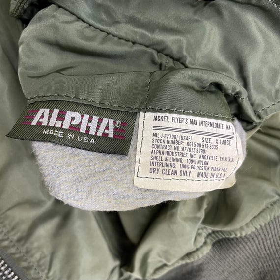 Vintage 90s Alpha Industries MA-1 Flight Jacket - Reversible XL - Etsy