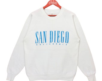 Vintage 90-tals San Diego Kalifornien Crewneck-tröja - Storlek S