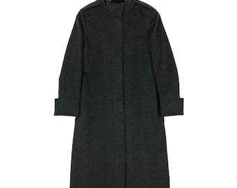 Rare!!! Vintage Jil Sander Wool Black Coat Jacket Size S Adult Women Coat In Grey