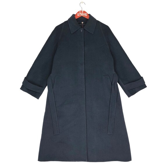 Fouks Paris Checkered Trench Coat Size M, Checkered Coat