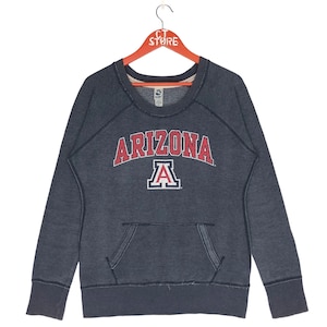 Moletons vintage Arizona com gola redonda e logotipo grande, tamanho M