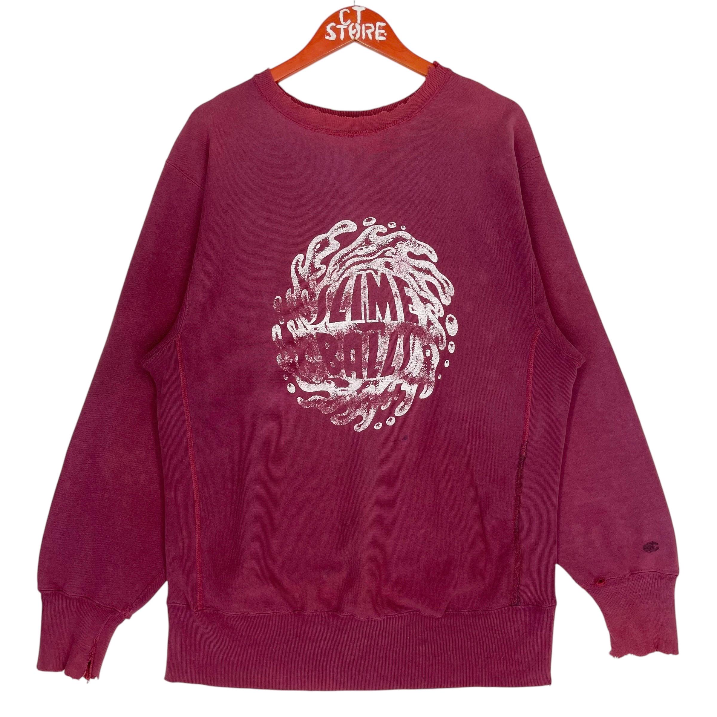 ゆ*い様 vintage sweat Vintage Champion Reverse Weave Crewneck Sweatshirt Slime Balls