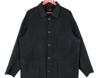 Jil Sander Wool Jacket Black Size M Adult Button Jacket