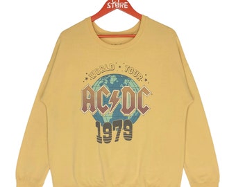 Bleached and Distressed ACDC Hoodie Size Youth Large Etsy India