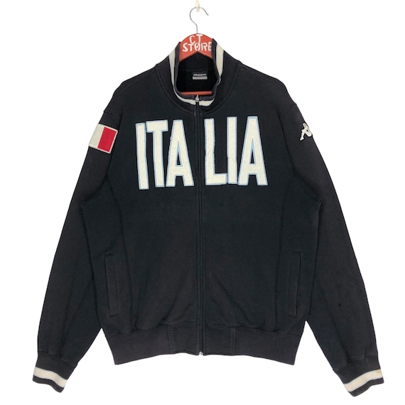 Vintage Kappa Italia Zip Up Sweater Jacket Size M… - image 1