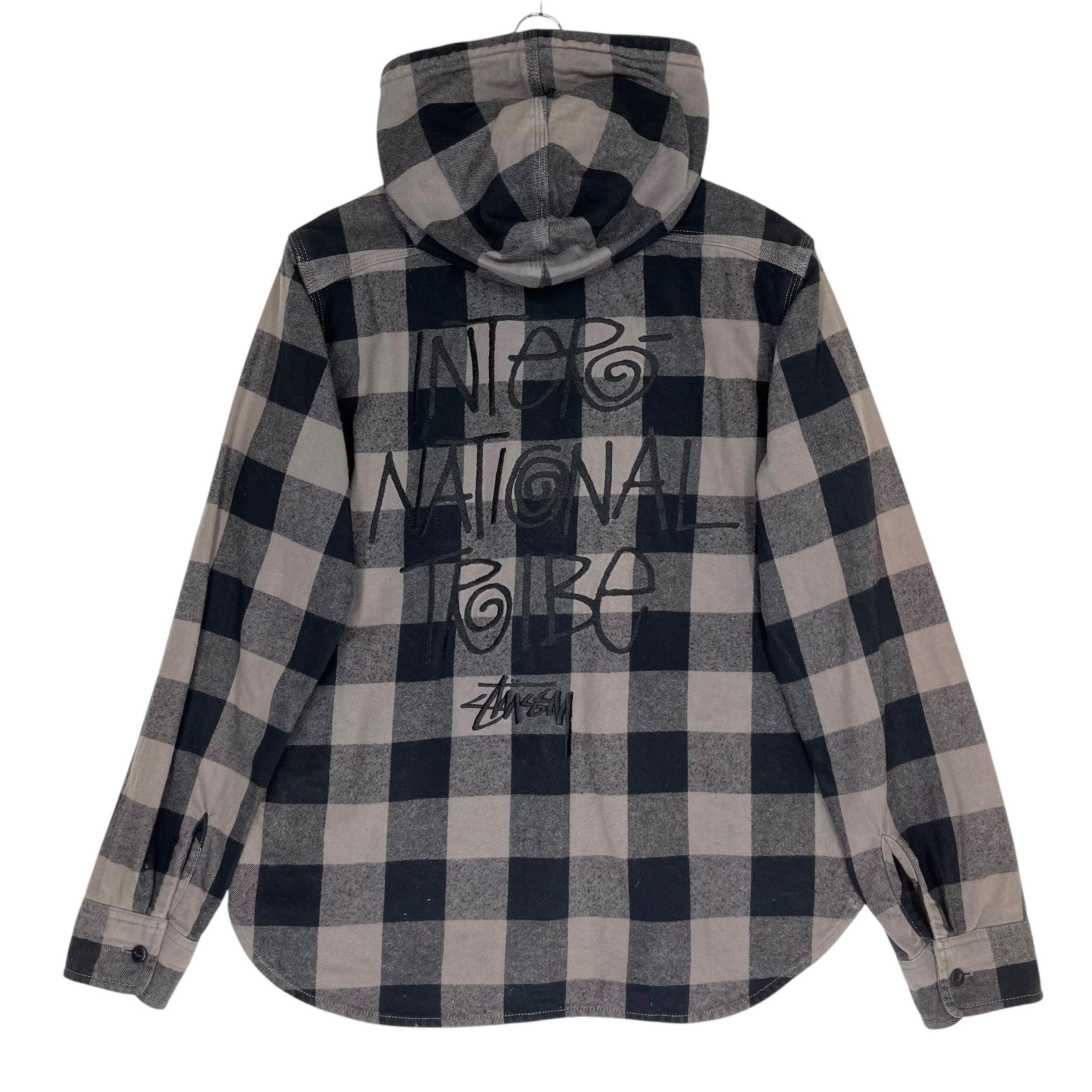 Stussy International Tribe Embroidered Hoodie Jacket Size M - Etsy