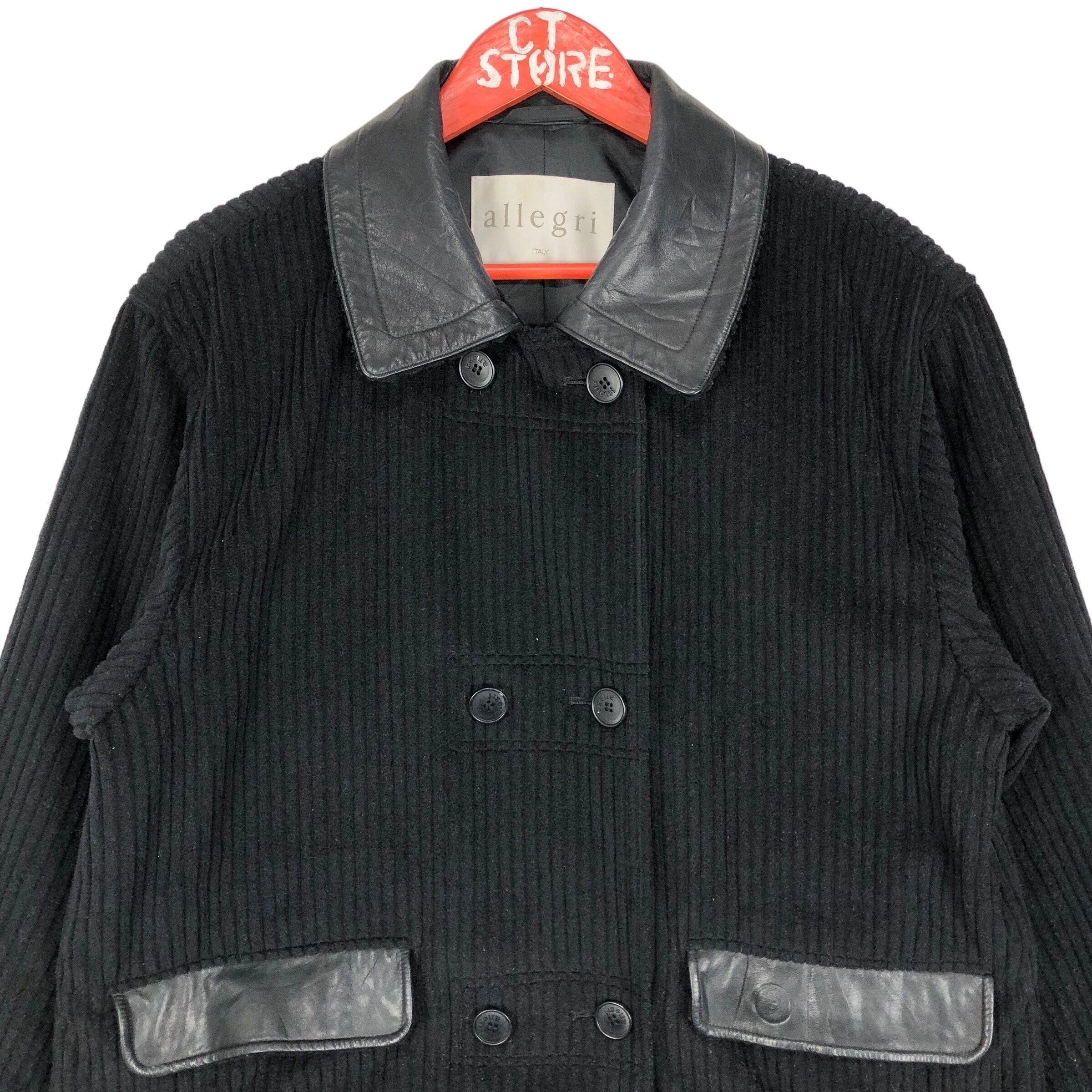 allegri vintage コート made in Italy イタリア製 Vintage Allegri Italy Wool Coat Jacket Black Size L Adult