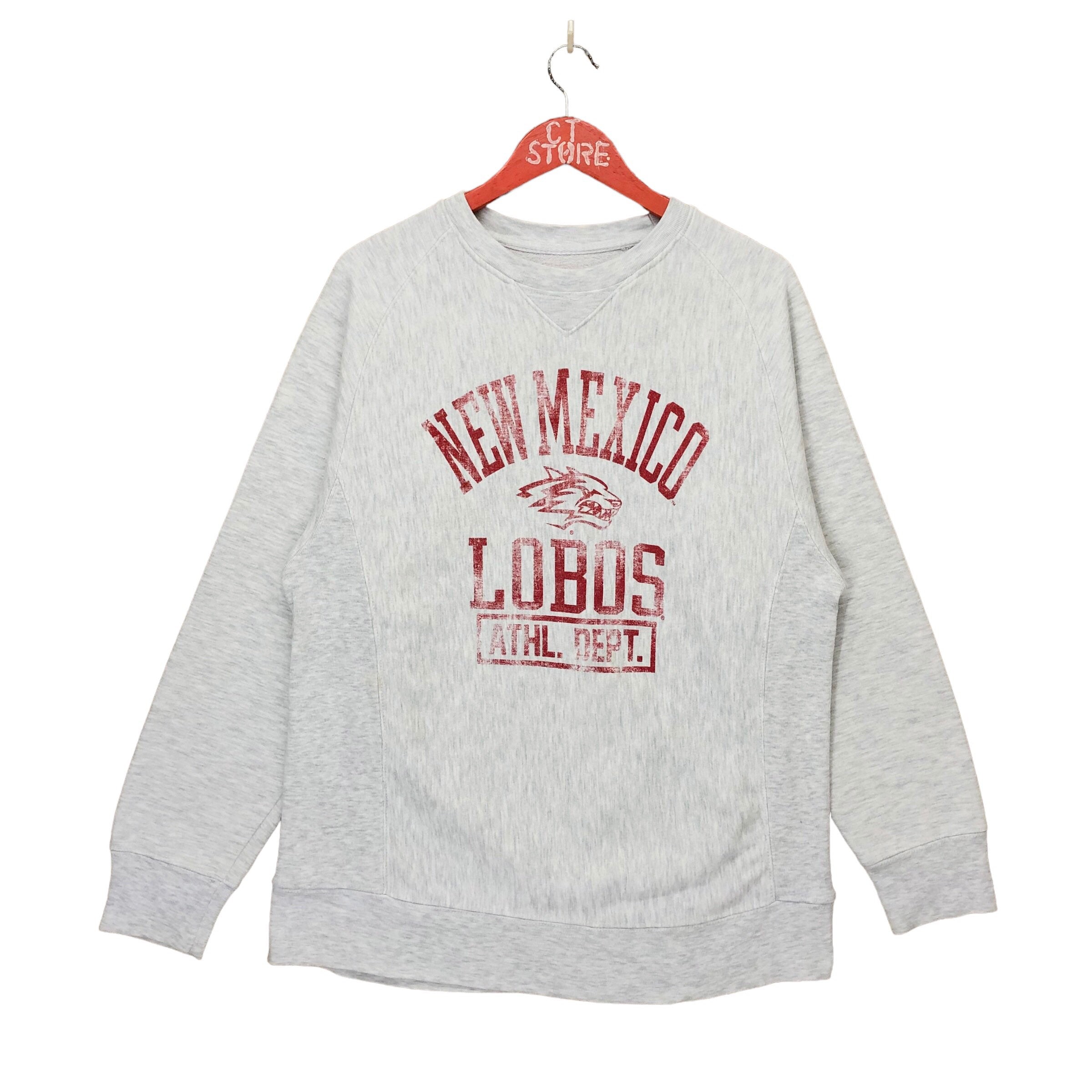 Sport Your Gear New Mexico Lobos Distressed Retro Logo T-Shirt - White, XL - View #3