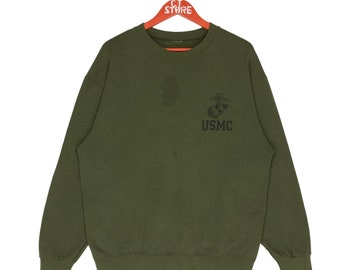 トップス 50s- 60s vintage Sweat USMC Vintage 50s 60s USMC Marine Corps Embroidered Sweatshirt