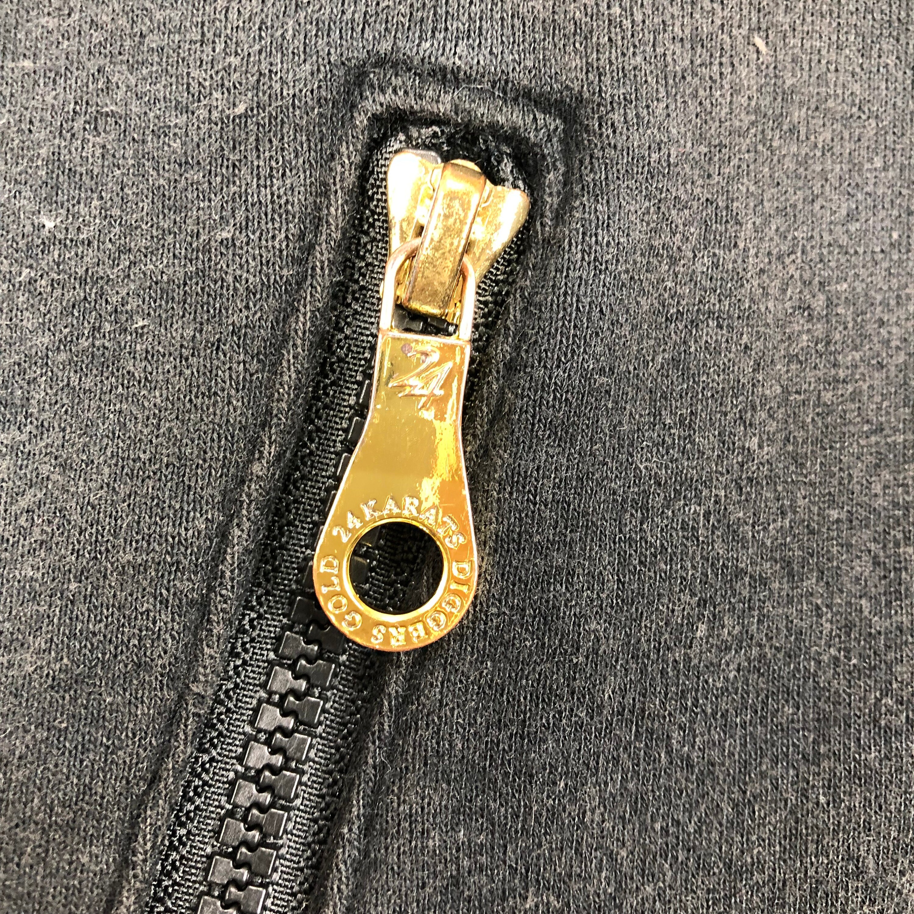 24 Karats Tribe of Gold Hoodie - Big Logo Black Zip-up (size S) - Etsy