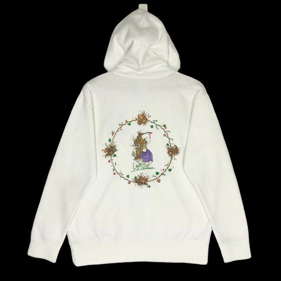 Vinatage Left Alone Hoodie Sweatshirt Embroidery Logo Sweatshirt 