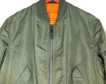 Vintage 90s Alpha Industries MA-1 Military Flight Jacket