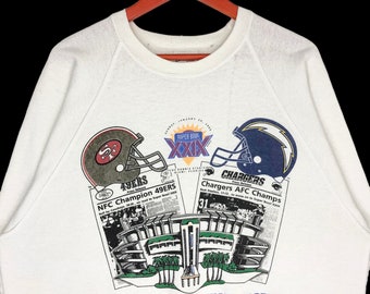 Vintage 90s NFL Super Bowl Stadium Crewneck Sweatshirt Size L - Etsy
