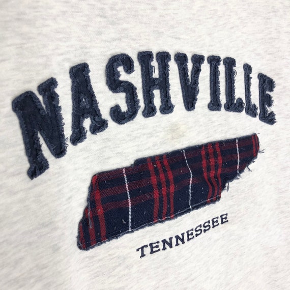 Nashville Tennessee Sweatshirt Crew Neck Big Logo… - image 4