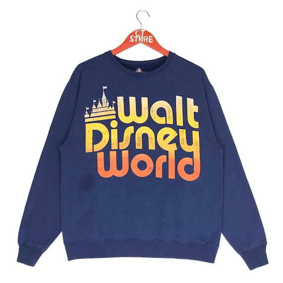 Vintage Walt Disney World Crewneck Sweatshirt, Blue, Size M - Etsy