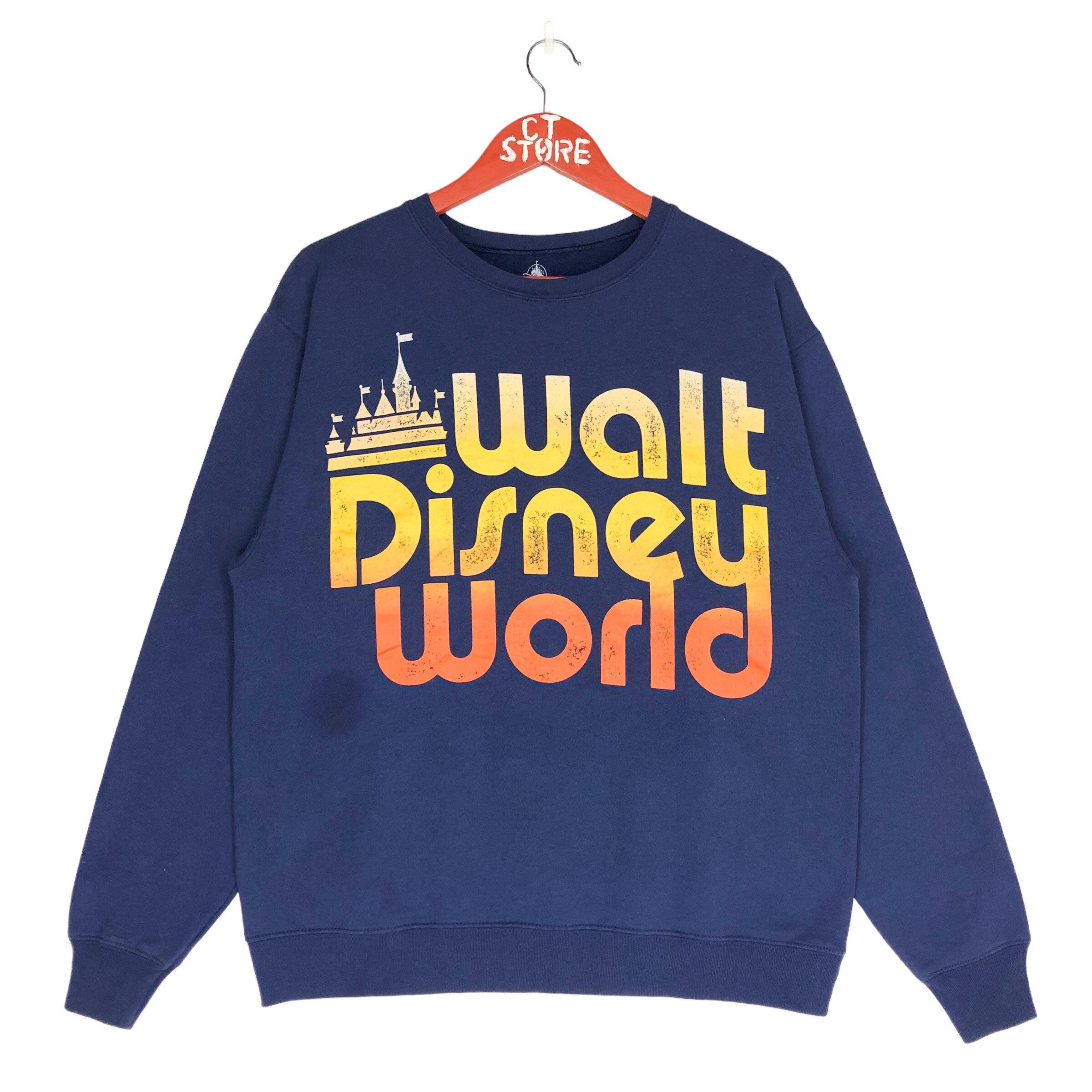 Vintage Walt Disney World Crewneck Sweatshirt, Blue, Size M - Etsy