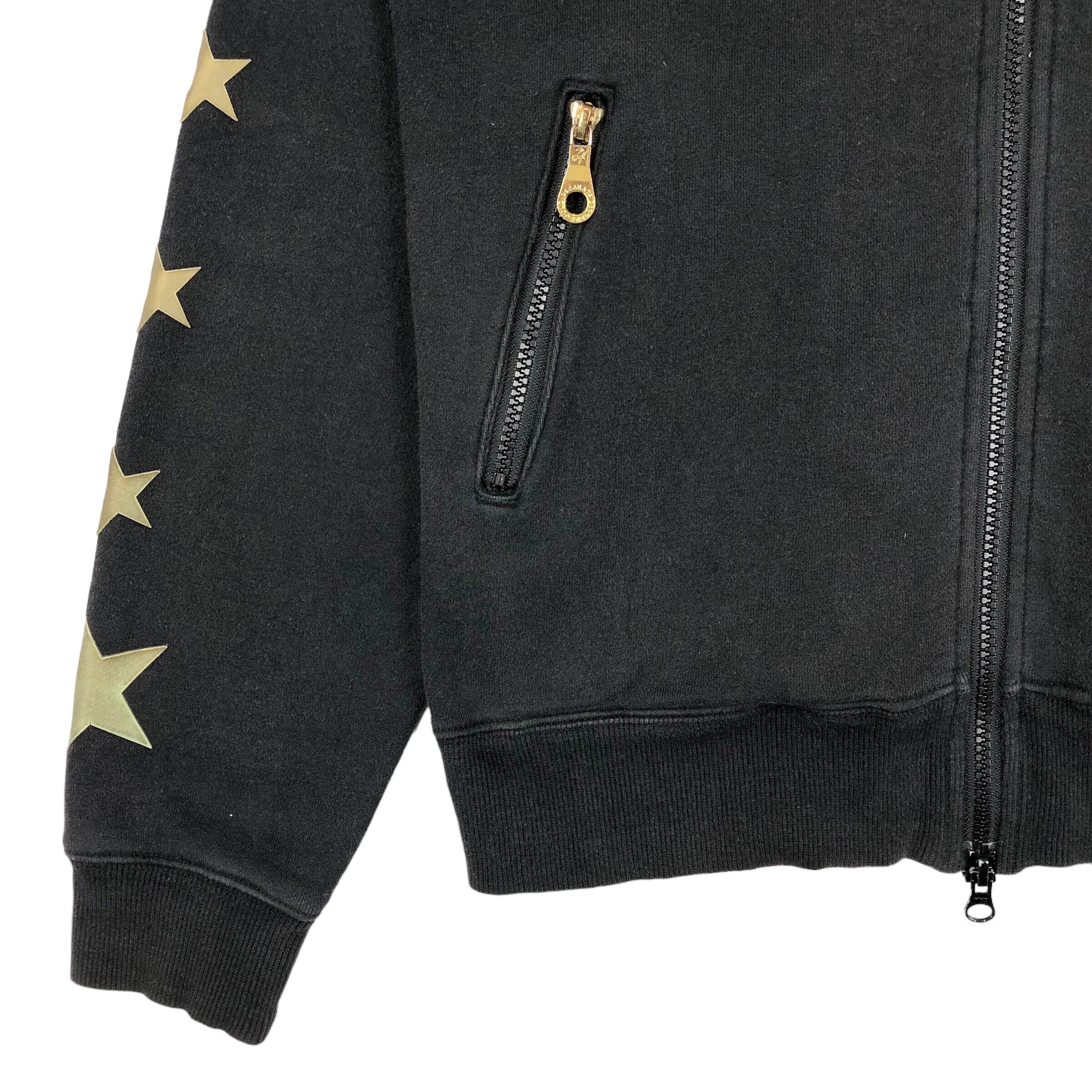 24 Karats Tribe of Gold Hoodie - Big Logo Black Zip-up (size S) - Etsy