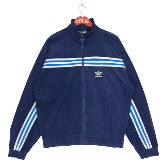 Vintage 90s Adidas 3 Stripes Jacket Size M - Etsy