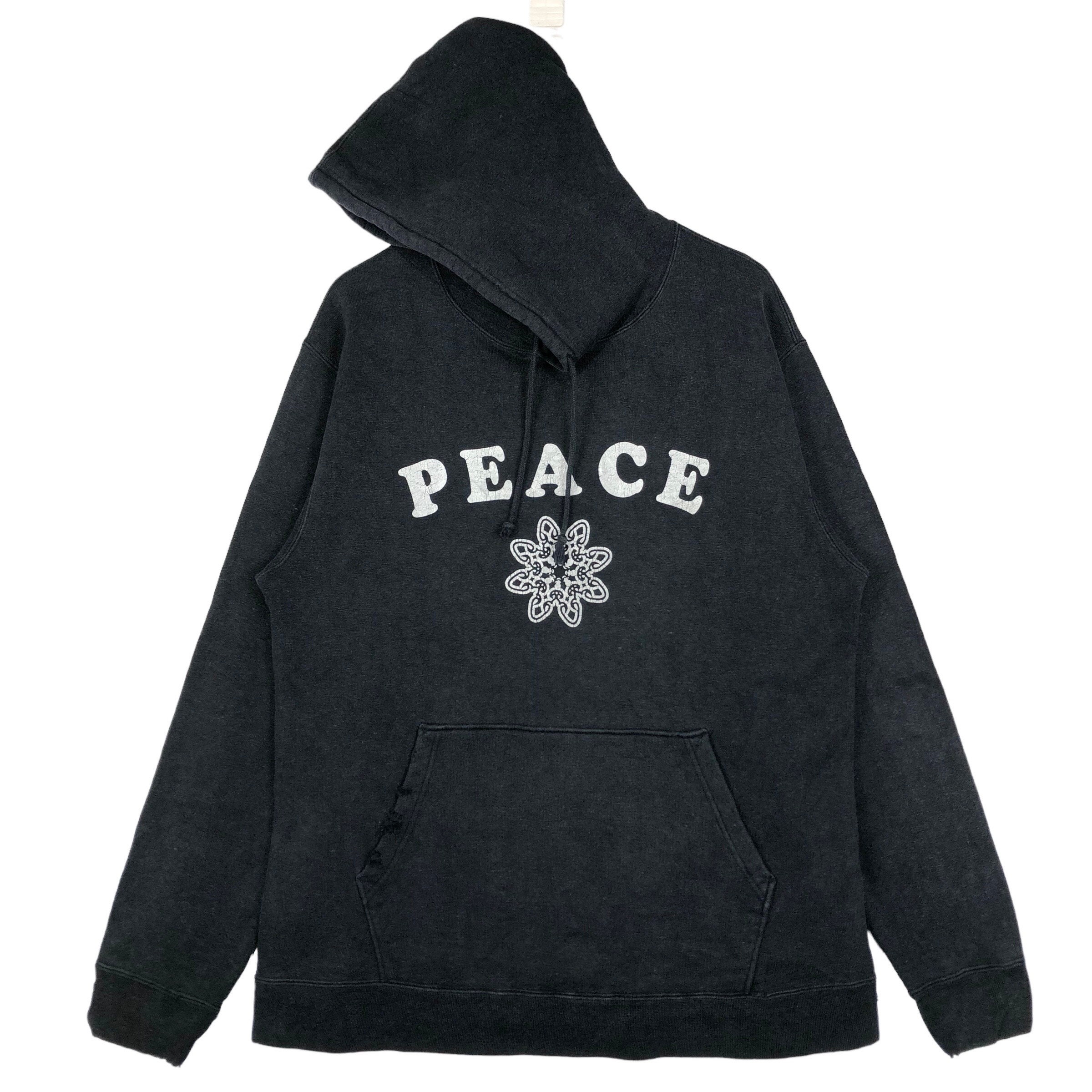 Stussy peace and love hoodie hotsell