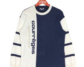 Vintage Courreges Crewneck Sweatshirts Size S, Courreges Sweatshirt