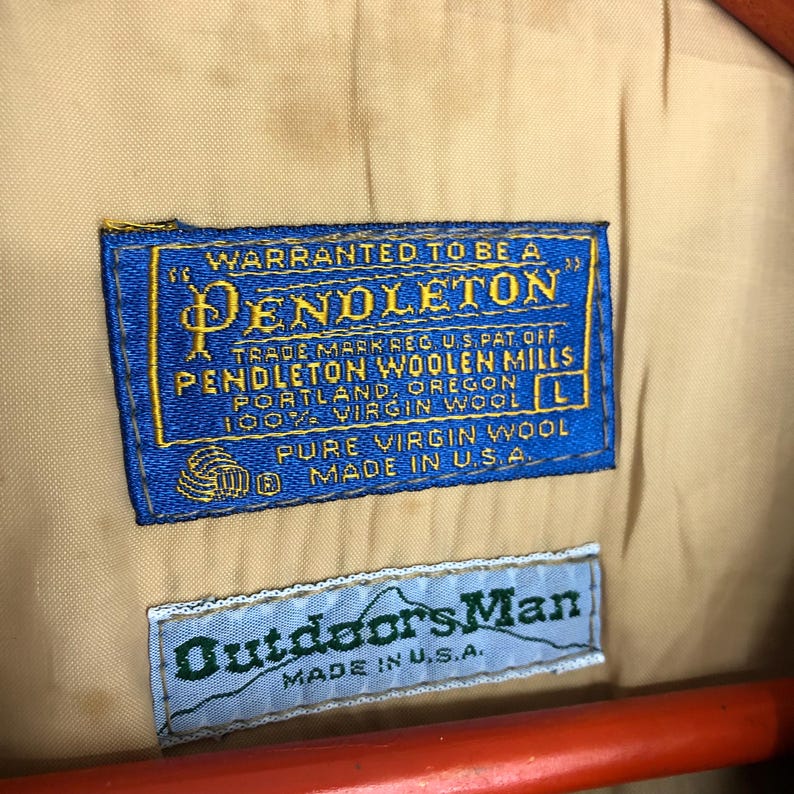 RARE!!! 70s Vintage Pendleton Outdoorsman Corduroy Wool Whipcord Jacket ...