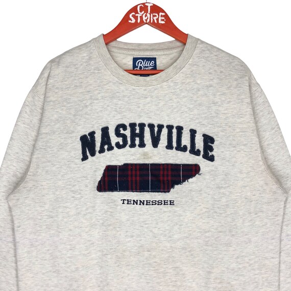 Nashville Tennessee Sweatshirt Crew Neck Big Logo… - image 3