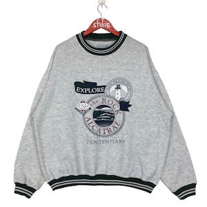 Vintage 90s Alcatraz Prison Sweatshirt - San Francisco - Size XL