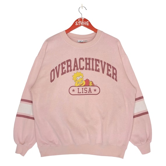 Lisa Simpsons Overachiever Crewneck Sweatshirts Size M the Lisa Simpsons Overachiever Crewneck Sweatshirts Size M the