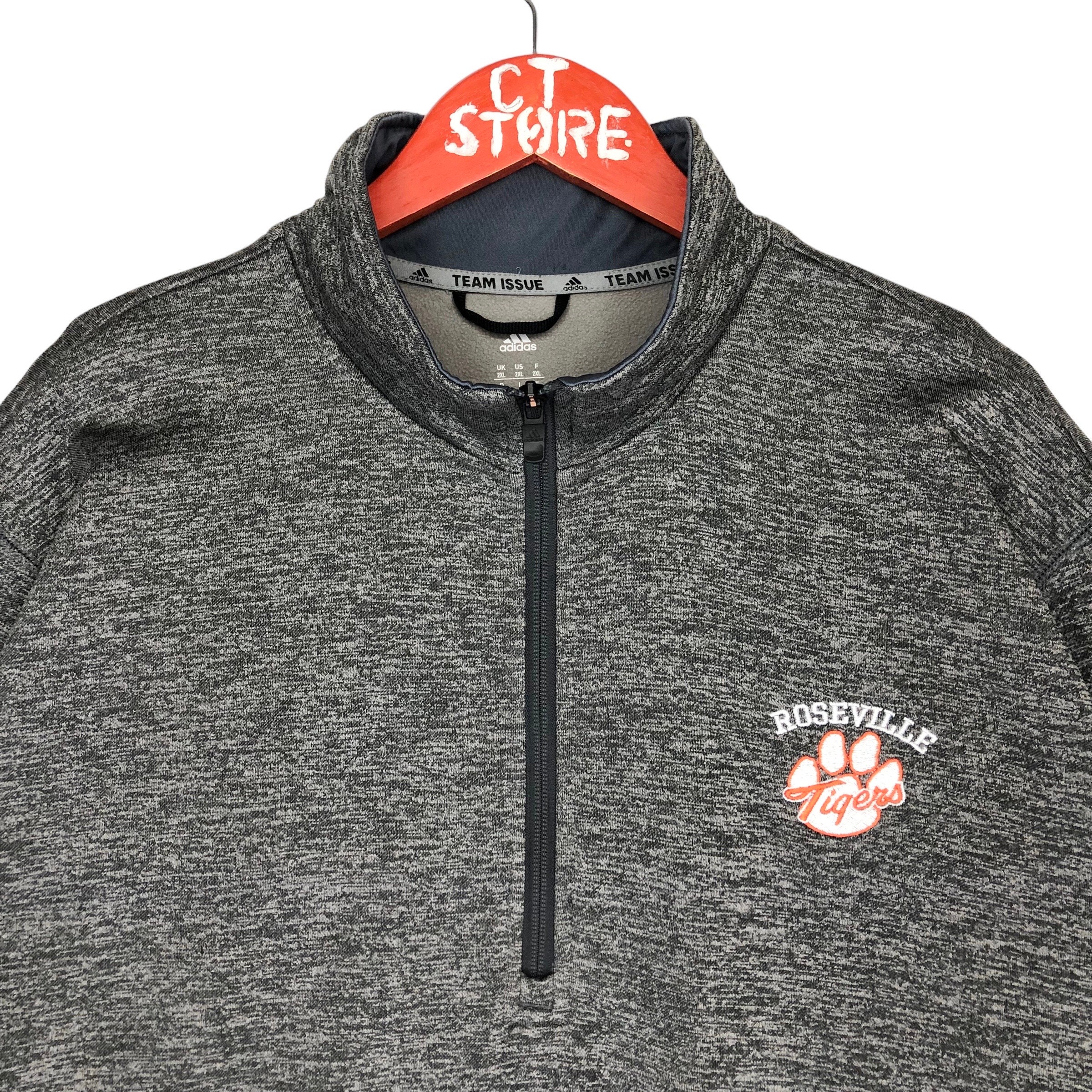 米国 ローズビル・ハイスクール タイガース ジップジャケット L Vintage Roseville Tigers Quarter Zip Pullover Sweatshirt (XXL) - Etsy