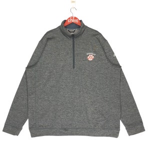 Sudadera vintage con cremallera de un cuarto de los Roseville Tigers (XXL)