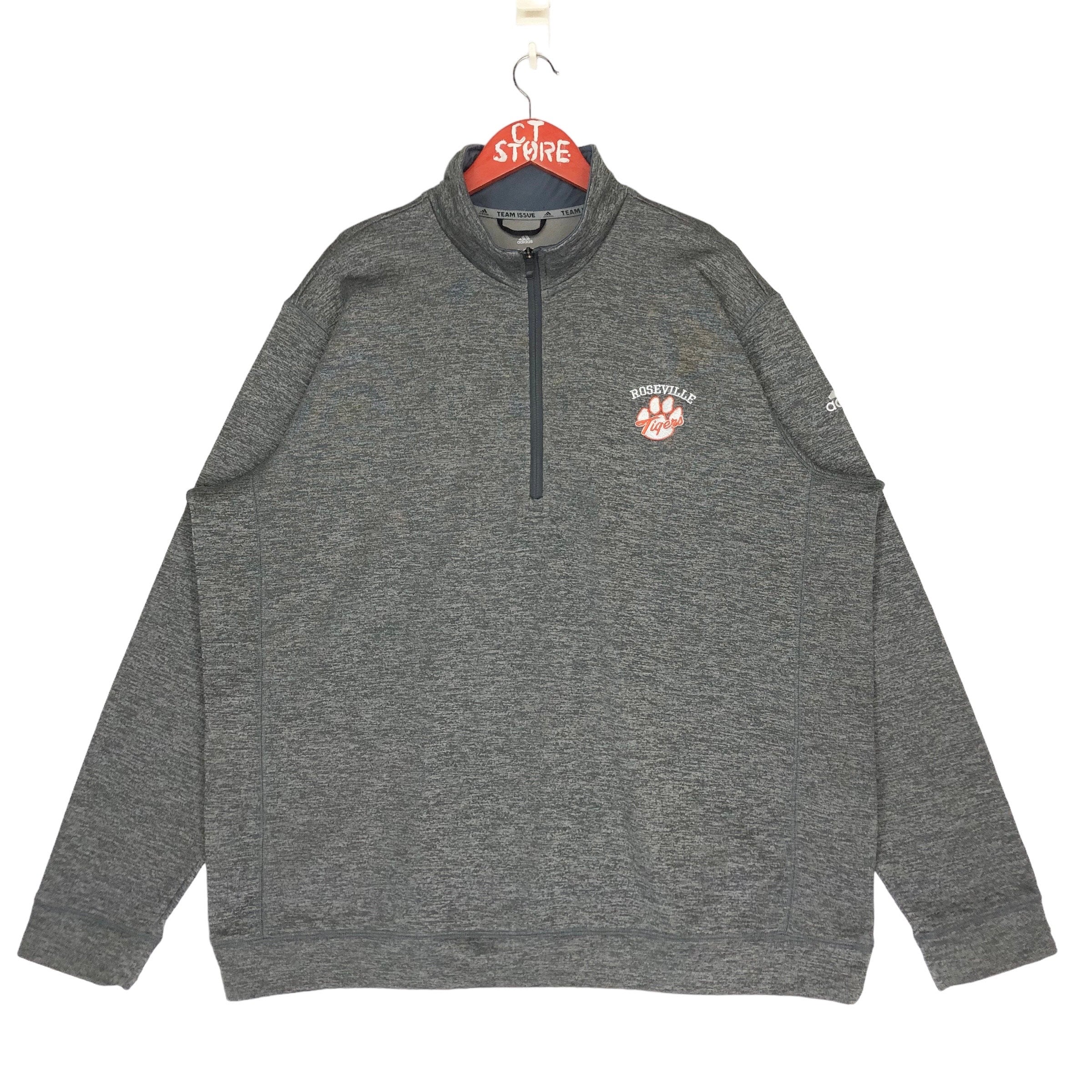  米国 ローズビル・ハイスクール タイガース ジップジャケット L Vintage Roseville Tigers Quarter Zip Pullover Sweatshirt (XXL) - Etsy