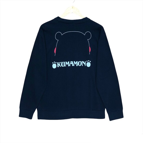 Kumamon Big Print Crewneck Sweatshirt Cartoon Sweatshirts Kumamon Cartoon Sweatshirts Kumamon Big Logo Sweatshirts Etsy