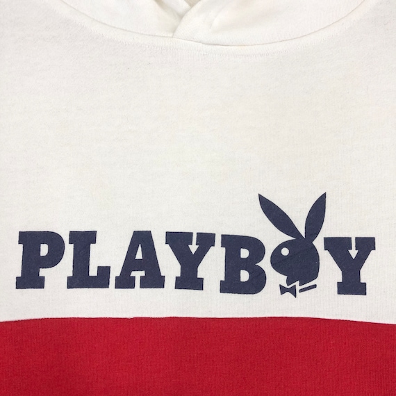 Vintage Playboy Logo Hoodie Pullover Size M, Play… - image 4