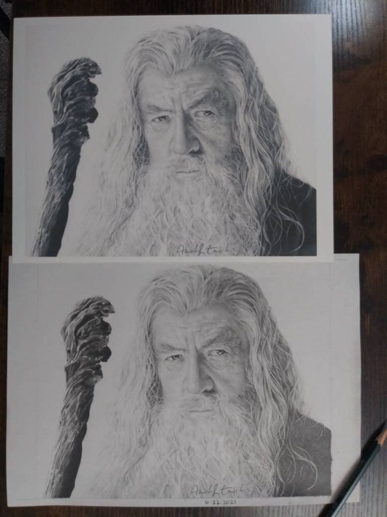Gandalf Art Print 8x10 Inches - Etsy