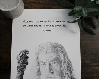 Citation De Gandalf Etsy