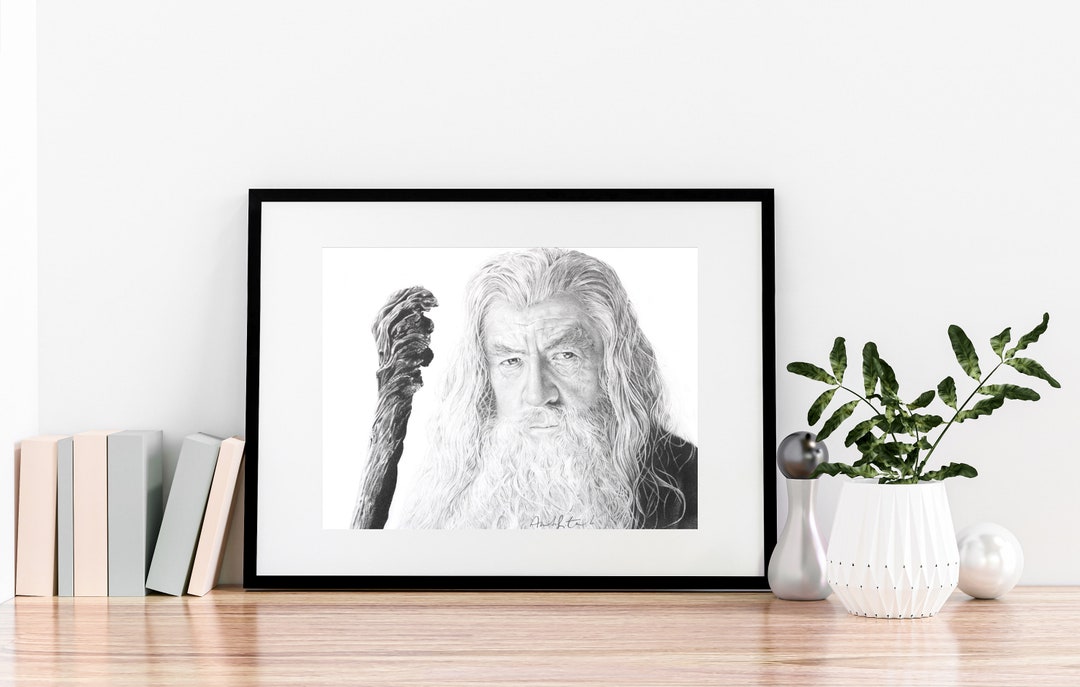 Gandalf Art Print 8x10 Inches - Etsy