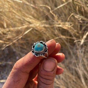 Gene Martinez Navajo Turquoise Ring Size 7