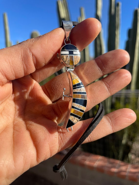 Hemerson Brown Native American Navajo Honeybee Jasper Spiny Oyster Sterling Silver Earrings Hemerson Brown Native American Navajo Honeybee Jasper Spiny Oyster Sterling Silver Earrings