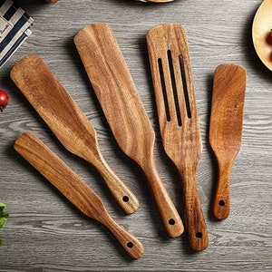 teak spurtle set