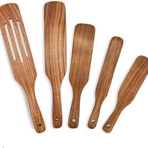 teak spurtle set