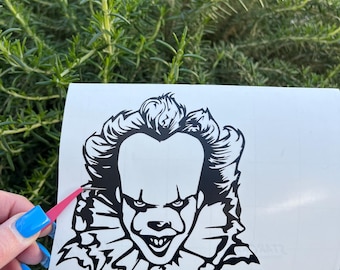 Paquete de archivos SVG de payaso de terror, villano de película de terror (descarga digital)